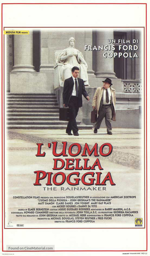 The Rainmaker - Italian Movie Poster