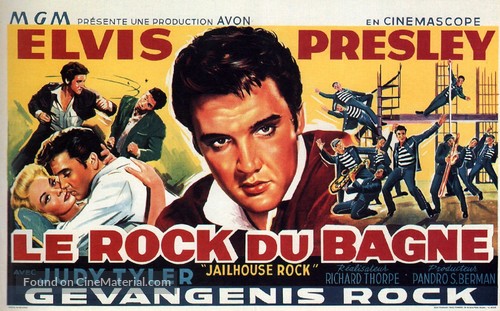 Jailhouse Rock - Belgian Movie Poster