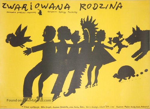 A szeleburdi csal&aacute;d - Polish Movie Poster