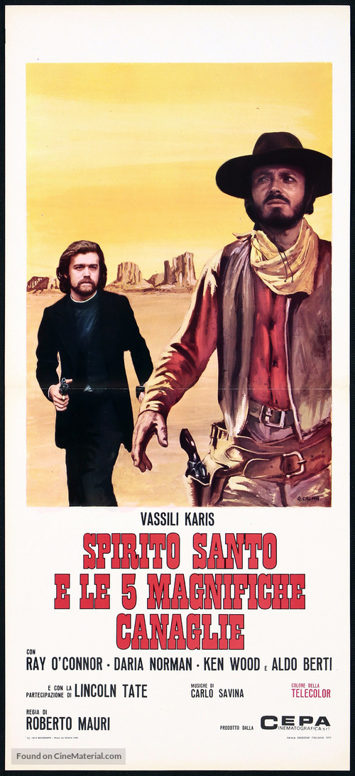 Spirito Santo e le 5 magnifiche canaglie - Italian Movie Poster