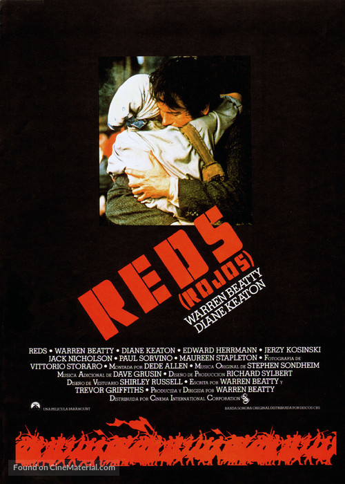 Reds - Spanish Movie Poster