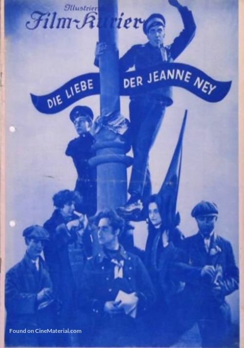 Die Liebe der Jeanne Ney - German poster
