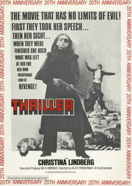 Thriller - en grym film - Re-release movie poster