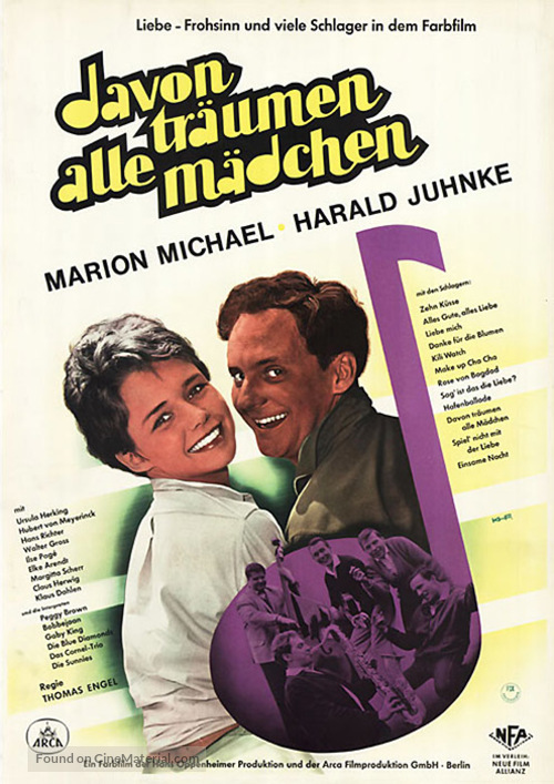 Davon tr&auml;umen alle M&auml;dchen - German Movie Poster