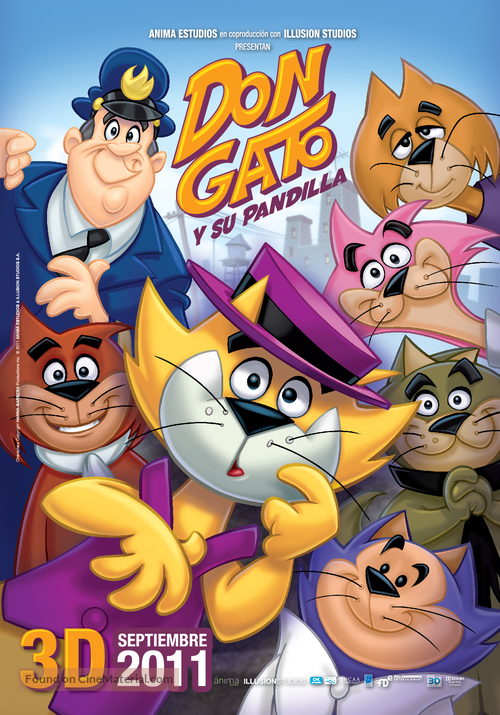 Don gato y su pandilla - Mexican Movie Poster