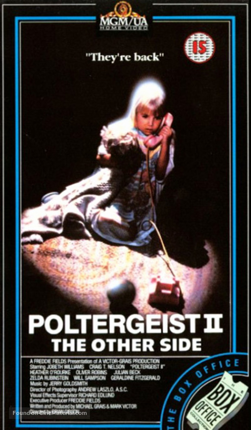 Poltergeist II: The Other Side - British VHS movie cover