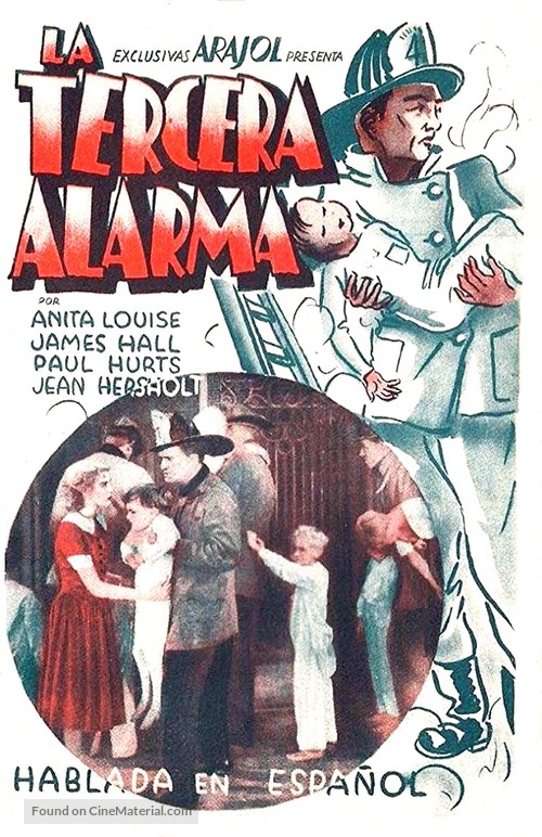 The Third Alarm - Spanish Movie Poster