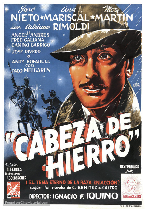 Cabeza de hierro - Spanish Movie Poster