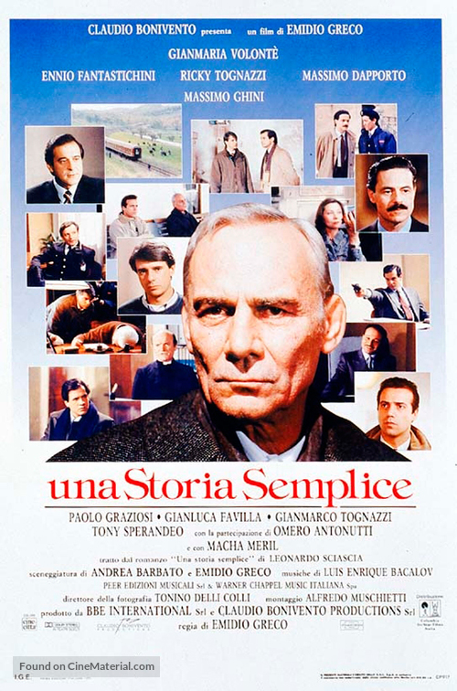 Una storia semplice - Italian Movie Poster