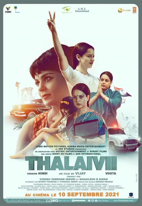 Thalaivi - French Movie Poster