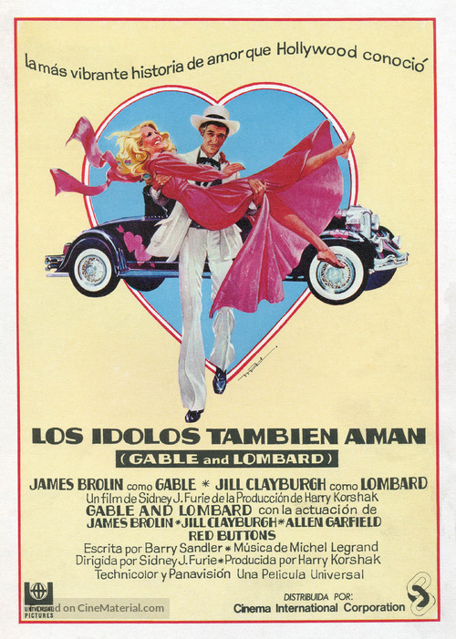 Gable and Lombard - Spanish Movie Poster