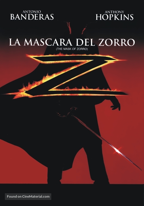 The Mask Of Zorro - Argentinian DVD movie cover