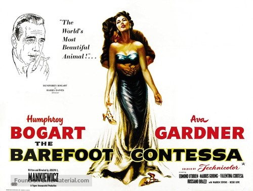 The Barefoot Contessa - British Movie Poster