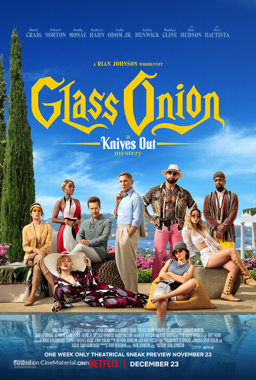 Glass Onion: A Knives Out Mystery - Movie Poster