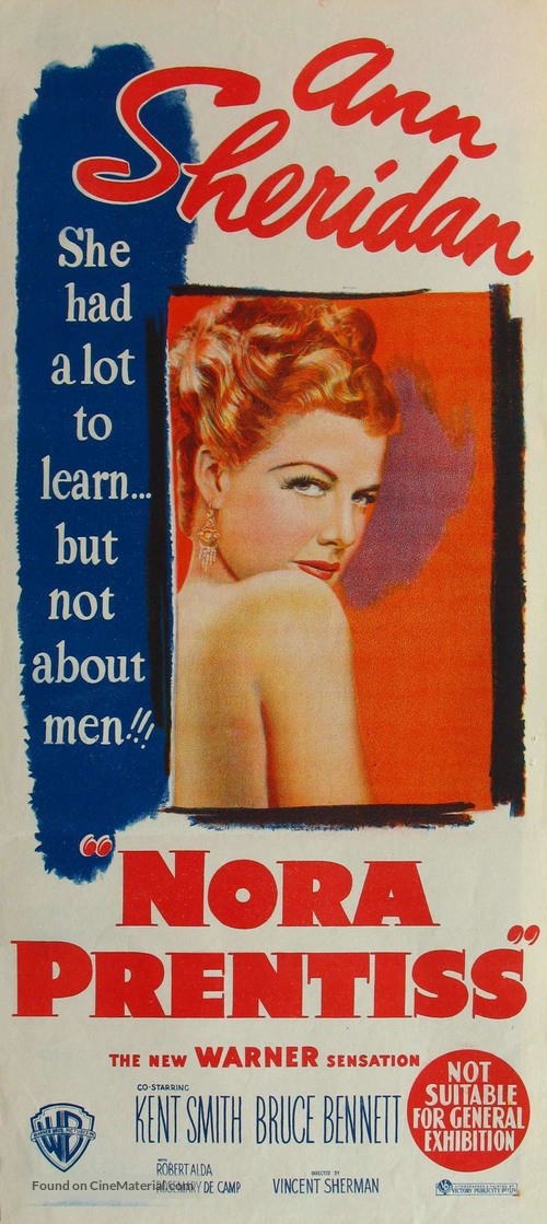 Nora Prentiss - Australian Movie Poster