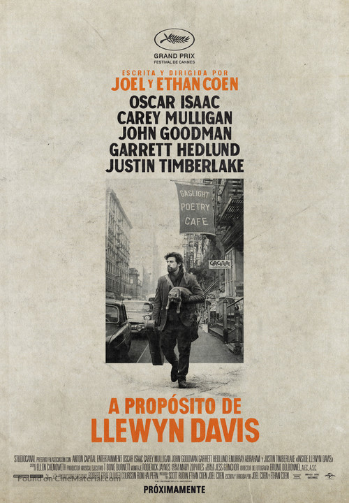 Inside Llewyn Davis - Spanish Movie Poster