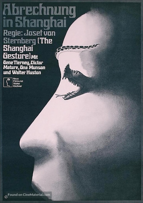 The Shanghai Gesture - German Movie Poster