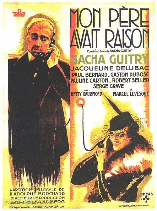 Mon p&egrave;re avait raison - French Movie Poster