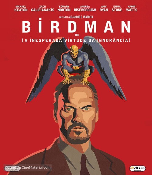 Birdman or (The Unexpected Virtue of Ignorance) - Brazilian Movie Cover