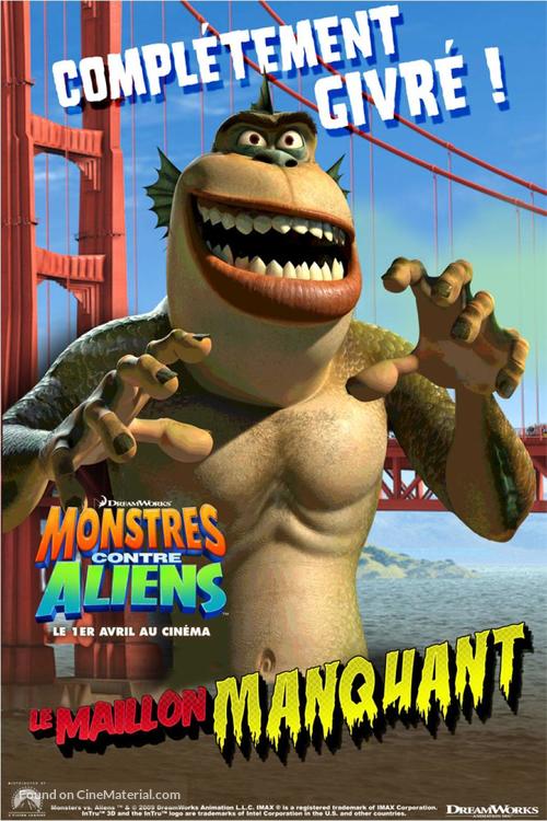 Monsters vs. Aliens - French Movie Poster