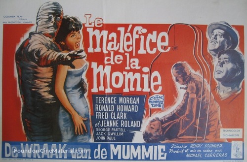 The Curse of the Mummy&#039;s Tomb - Belgian Movie Poster