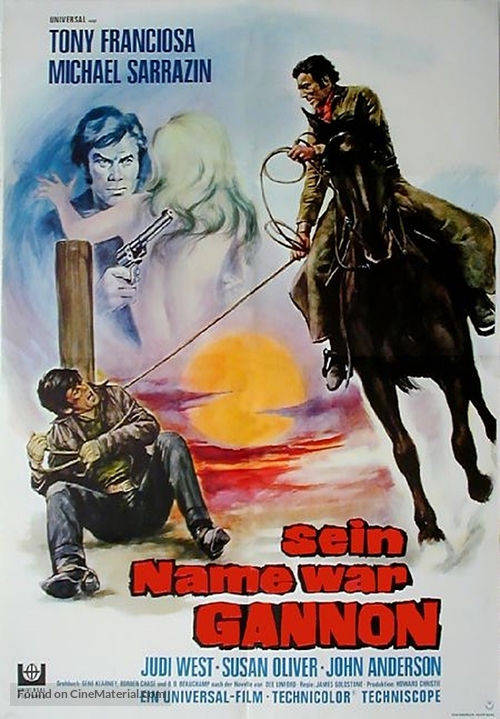 A Man Called Gannon - German Movie Poster