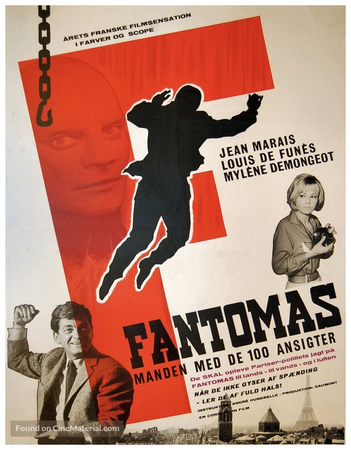 Fant&ocirc;mas - Danish Movie Poster