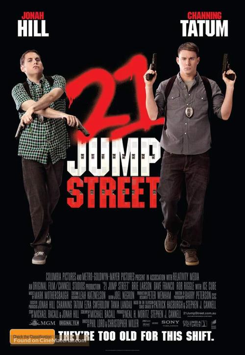 21 Jump Street - Australian Movie Poster