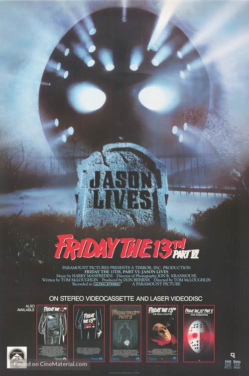 Friday the 13th Part VI: Jason Lives - Movie Poster