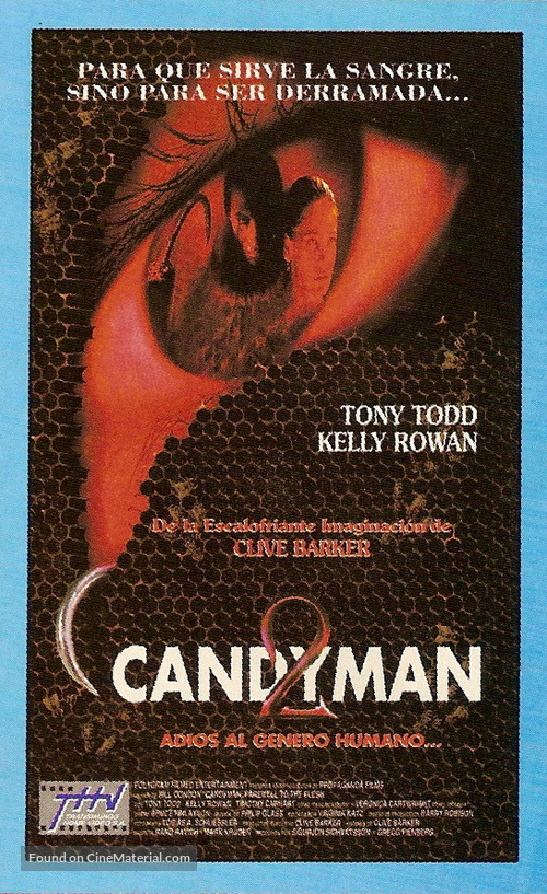 Candyman: Farewell to the Flesh - Argentinian VHS movie cover