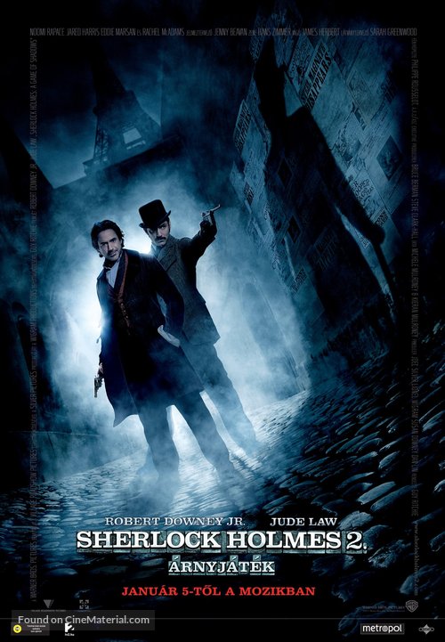 Sherlock Holmes: A Game of Shadows - Hungarian Movie Poster