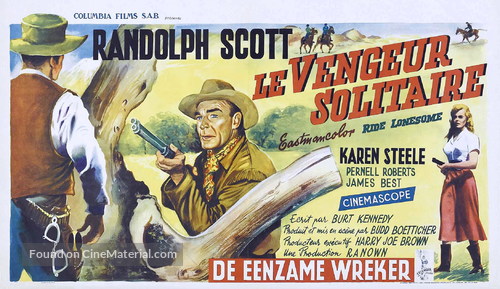 Ride Lonesome - Belgian Movie Poster