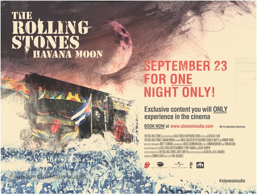 The Rolling Stones Havana Moon - British Movie Poster