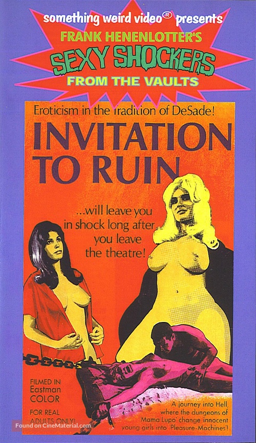 Invitation to Ruin - VHS movie cover