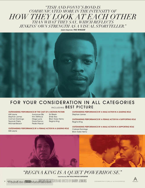 If Beale Street Could Talk - For your consideration movie poster