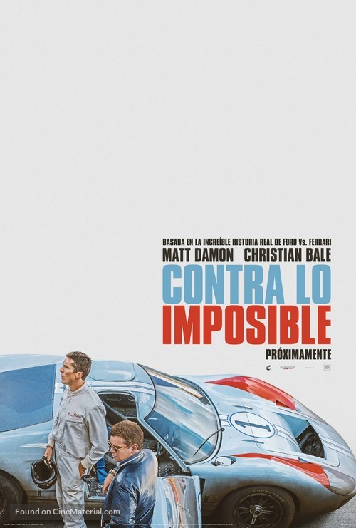 Ford v. Ferrari - Argentinian Movie Poster