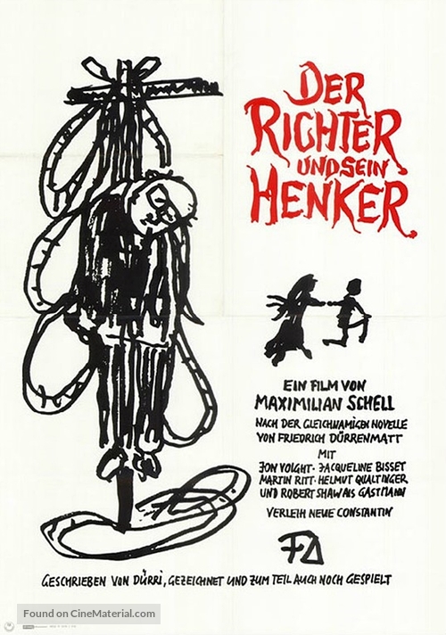 Der Richter und sein Henker - German Movie Poster