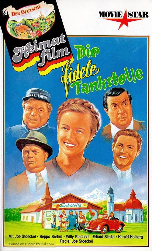 Die fidele Tankstelle - German VHS movie cover