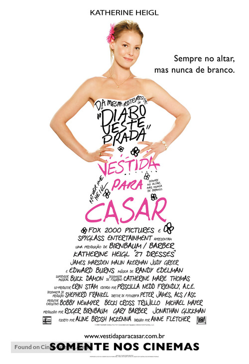 27 Dresses - Brazilian Movie Poster