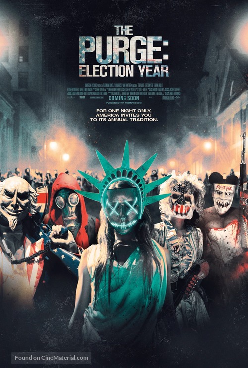 The Purge: Election Year - British Movie Poster