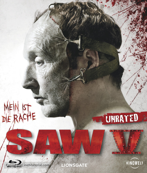 Saw V - German Blu-Ray movie cover