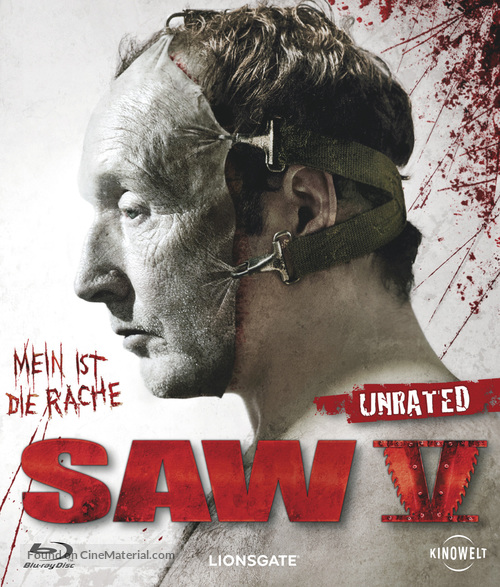 Saw V - German Blu-Ray movie cover