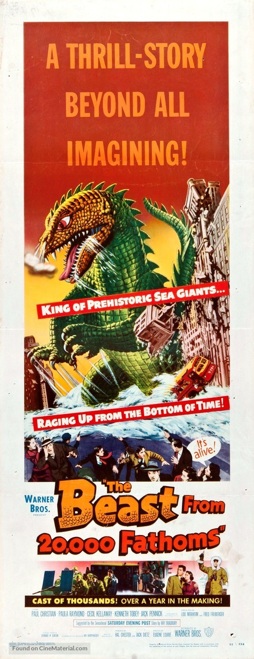 The Beast from 20,000 Fathoms - Movie Poster