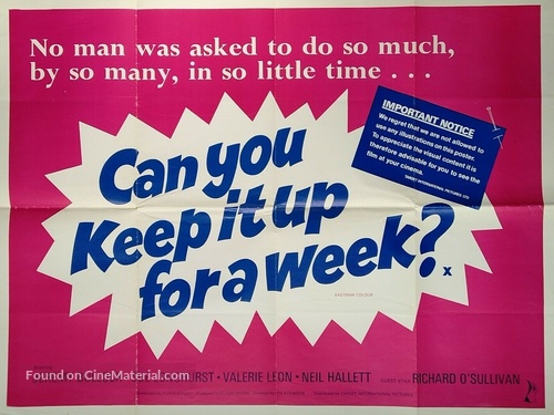 Can You Keep It Up for a Week? - British Movie Poster