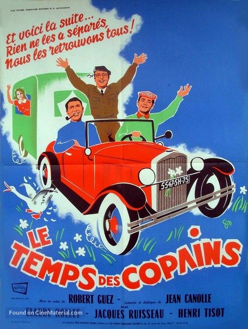 Le temps des copains - French Movie Poster