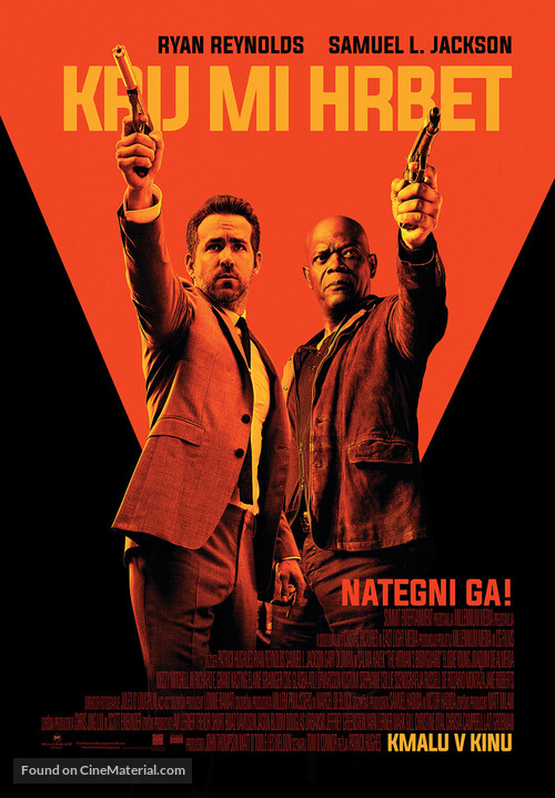 The Hitman&#039;s Bodyguard - Slovenian Movie Poster