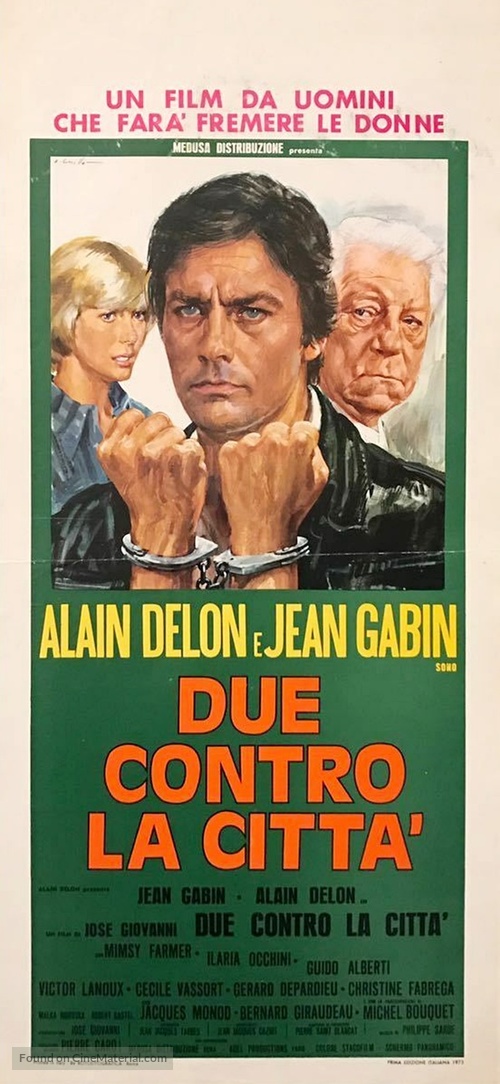 Deux hommes dans la ville - Italian Movie Poster