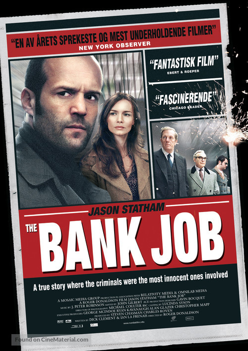 The Bank Job - Norwegian Movie Poster
