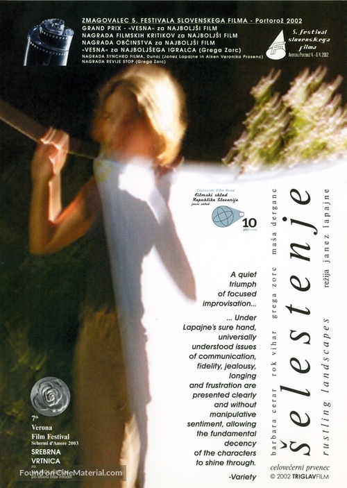 Selestenje - Slovenian DVD movie cover