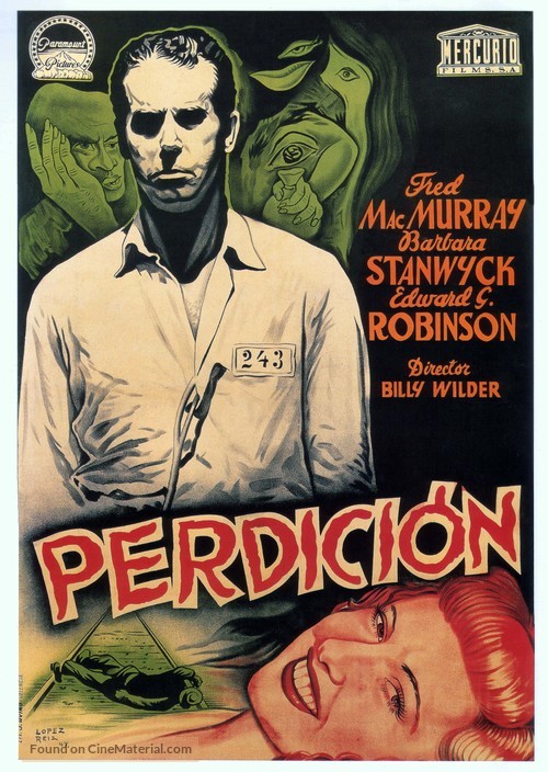 Double Indemnity - Spanish Theatrical movie poster
